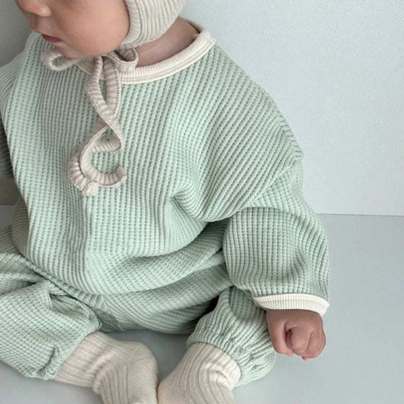 Adorable Spring & Autumn Baby Boy Outfit Close-up